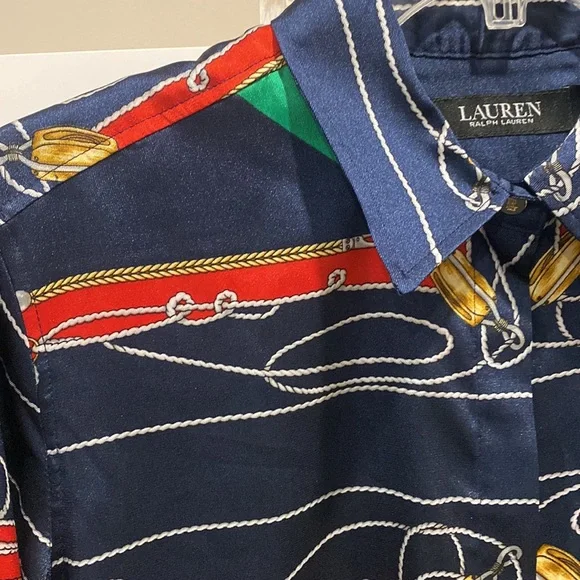 Ralph Lauren Button Down Blouse - Picture 5 of 13